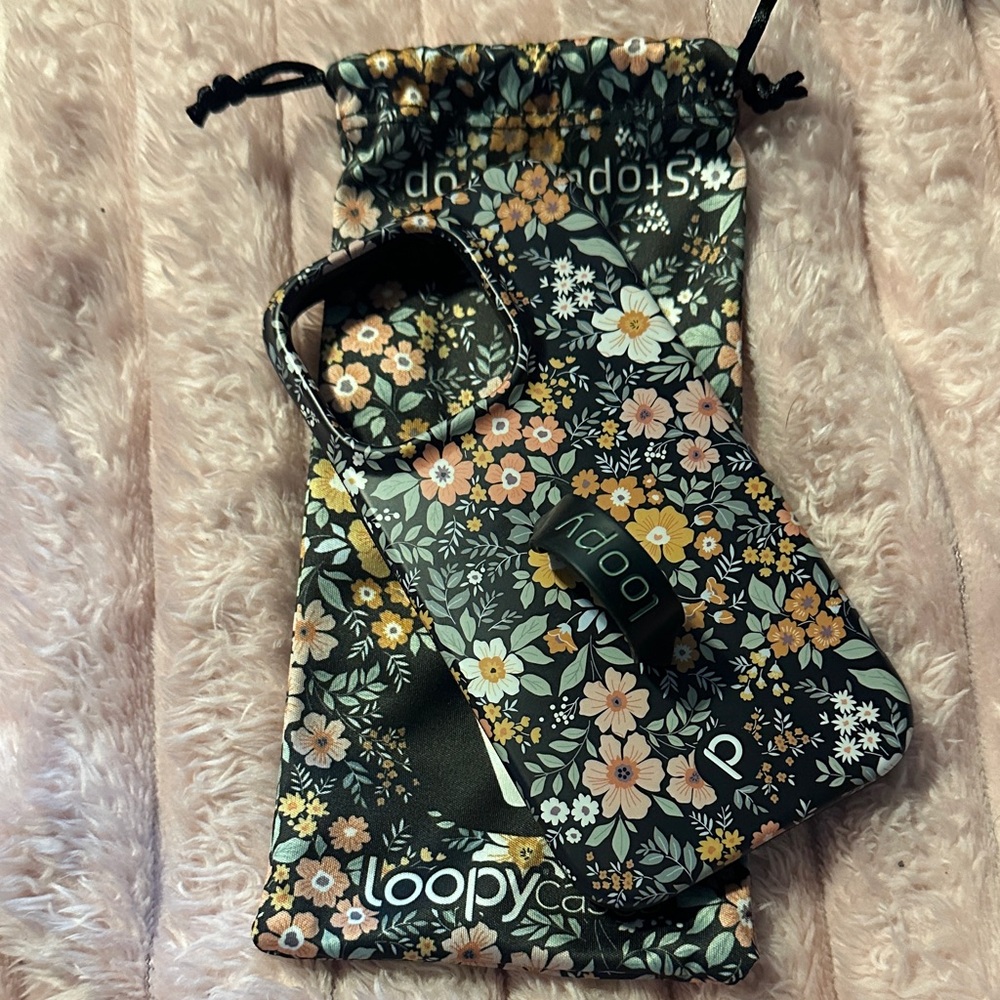 Loopy Case Floral Phone Case - Black and Multicolor for iPhone 14 Pro